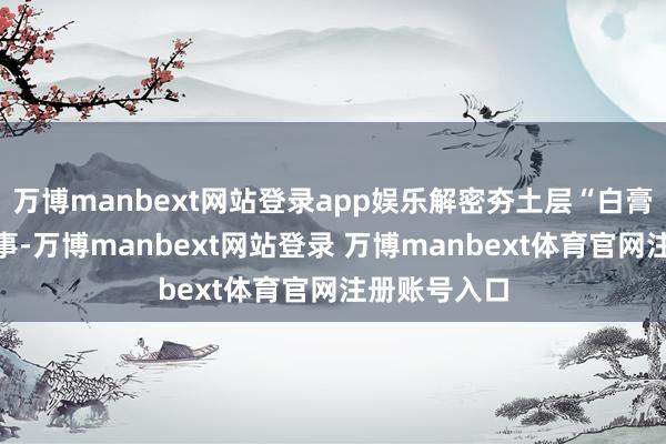 万博manbext网站登录app娱乐解密夯土层“白膏泥”封墓本事-万博manbext网站登录 万博manbext体育官网注册账号入口