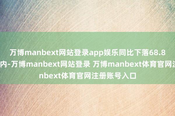 万博manbext网站登录app娱乐同比下落68.83%;讲授期内-万博manbext网站登录 万博manbext体育官网注册账号入口